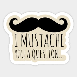 Mustache Sticker